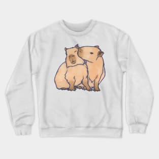 Capybara Couple Crewneck Sweatshirt